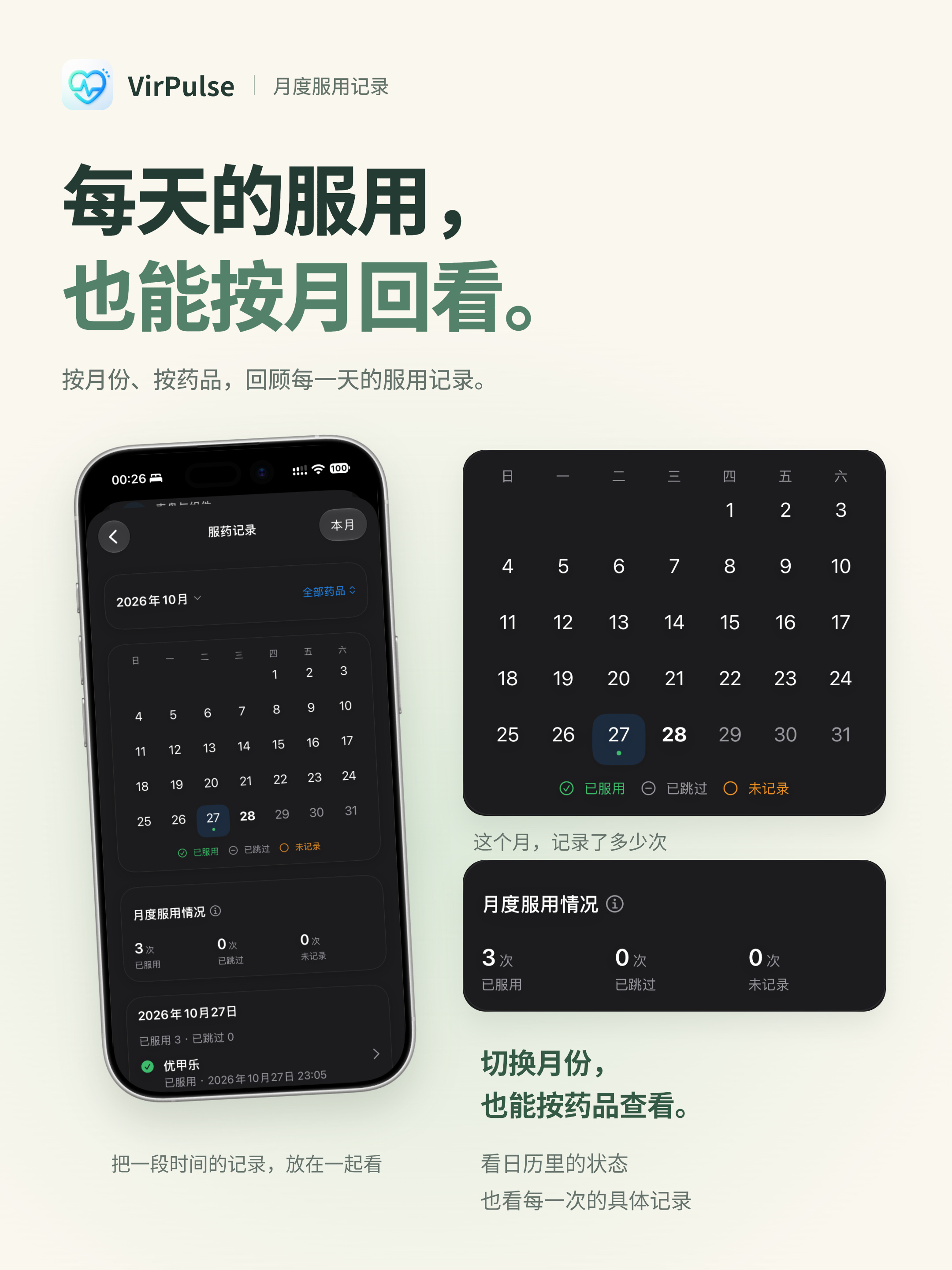 06_每天的服用_也能按月回看